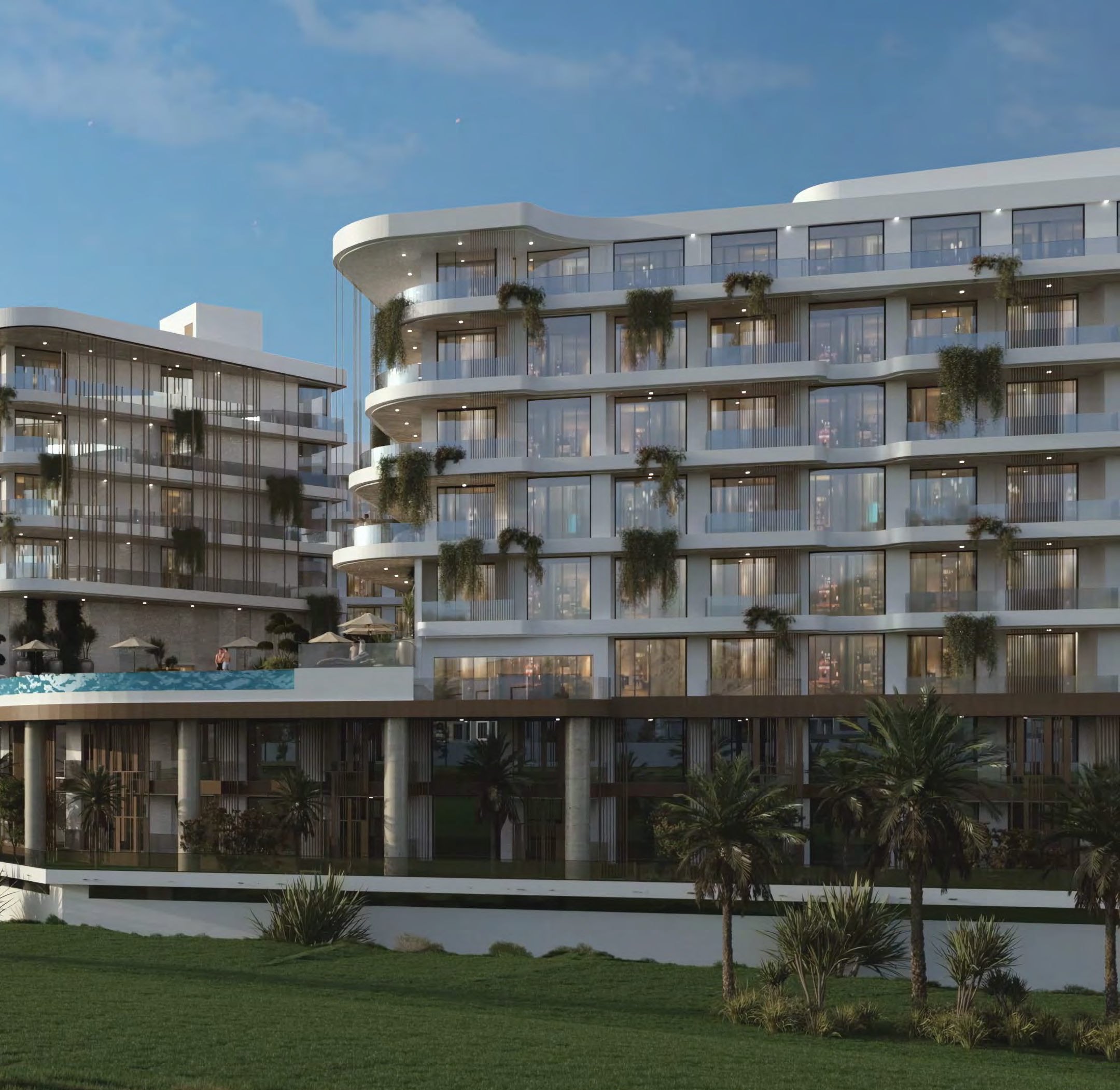 Golf Hills residences above the fairway at Muscat Hills