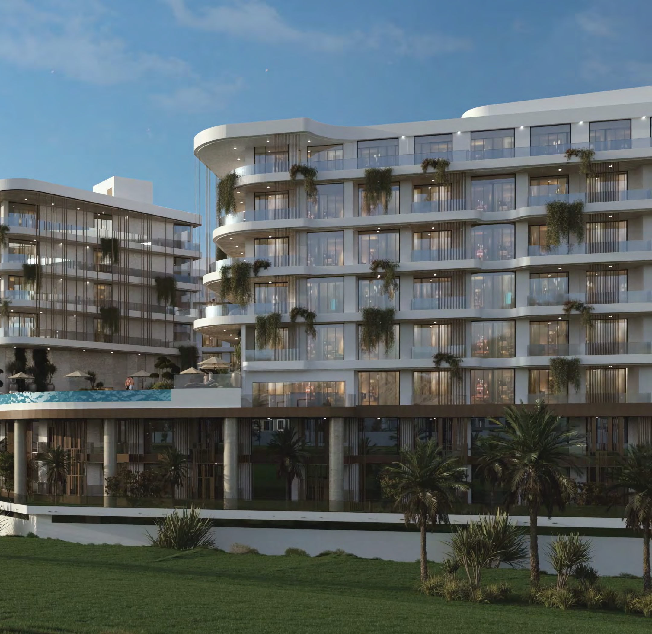 Golf Hills residences above the fairway at Muscat Hills